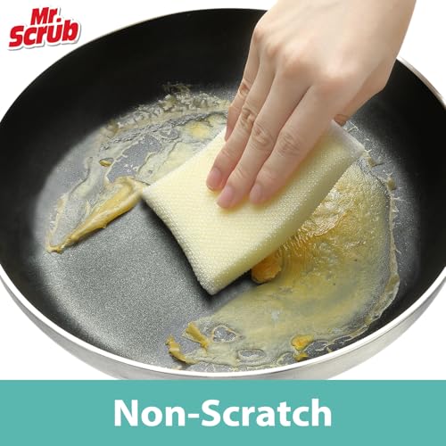 Sponges Kitchen Scrub Dish Sponge Scouring Pad, 6 Pack Cleaning Brush Dishwasher Soap Supplies, Dishwashing Dinnerware Towels Sink Pan Pot Cloth Rags Holder Bathroom Bathtub (Multi Color) - size: 6 Pack-(Multi Color)