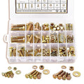 ZTF Bolts and Nuts Assortment Kit，1/4-20 5/16-18 3/8-16 SAE Nuts and Bolts - style: gold-1/4-20 5/16-18 3/8-16 Sae bolts