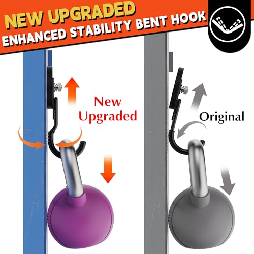 ULIBERMAGNET New Upgraded Garage Magnetic Hooks, 2 Pack Black Heavy Duty Large J Hooks with Magnet, Black Strong Anti-Slip Coating Magnet Hooks for Garden Tools, Ropes,Drill,Metal Cabinet,Pegboard - style: V1 Pro 2.59INCH 2PACK Black Medium Hooks