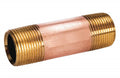 1-1/4 X 5 Brass Nipple, Brass Pipe Pre-Cuts, Iron/Copper, Plumbing, NPT Threaded, Industrial