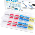TICONN 200 Pcs Solder Seal Wire Connectors, Heat Shrink Butt Splice - size: Mixed 200 Pieces