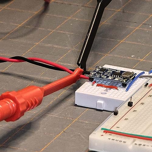 2PCS Multimeter Test Leads Set Electric Wire Piercing Probe Clip, Automotive Insulation Back Probes with 4mm Banana Plug Test Leads for for Diagnostic Electrical Testing