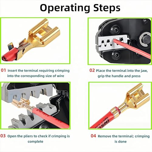 352Pcs Waterproof Automotive Electrical Connectors Kit with 24-16 AWG（0.25-1.5mm²）Ratchet Crimper, 1/2/3/4 Pin Wire Connector Terminals for Car Truck Boat, Weatherproof Electrical Connector Set