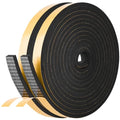 Self Adhesive Foam Tape Weatherstrip 1/2in x 1/4in x 52Ft High Density Foam Insulation Strips Foam Seal Weather Stripping with Strong Adhesive for Door and Window Sound Isolation Soundproofing - size: 1/2in x 1/4in x 52Ft