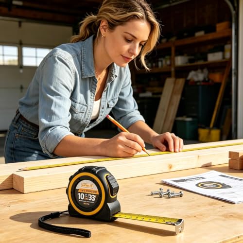 33 FT Heavy Duty Tape Measure for Body Fabric Measuring Retractable