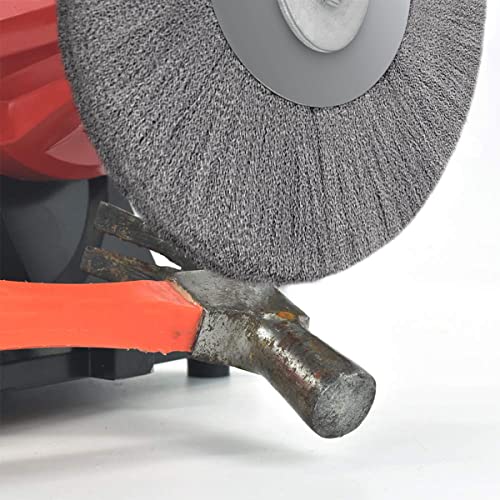 5 Inch Stainless Steel Wire Crimped Wheel Brush with 5/8" Bore for Angle Grinder Derusting Cleaning and Surface Polishing 1Pc - size: 5"125mm 1Pc