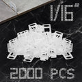 Storystore 2000pcs Tile Leveling Clips 1/16 Inch Tiles Spacers - size: 1/16 Inch 2000 Spacers