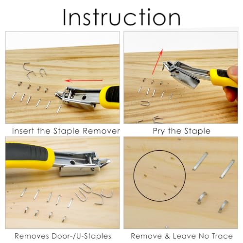 Upholstery Staple Remover Nail Remover Tools, 4 in 1 Kit