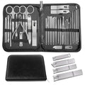 Manicure Set Professional Set Nail Clippers Pedicure Kit-30 Pieces Stainless Steel Manicure Kit, Grooming Kit Nail Care Tools with Luxurious Travel Case Silver - color: 30 in 1 Silver