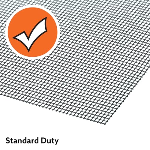 Prime-Line P 88195 Screen Mesh Roll for Window and Door Fiberglass Standard Duty 60 x 96 in., Charcoal (1 Roll)