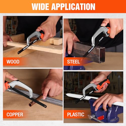 ValueMax Mini Hack Saw with Extra 1 Piece Bi-Metal 10 Inch Blade