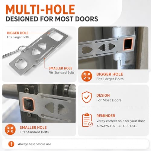 Portable Door Lock 2Pack Extra Lock for Additional Privacy and Safety in Home, Hotel and Apartment, Prevent Unauthorized Entry, Protect Family Security in Traveling, Bedroom, AirBNB