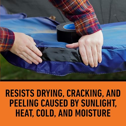 Gorilla All Weather Duct Tape, Black, 1.88" x 25 yd | UV Resistant | Waterproof | For Outdoor Repairs | 2-Pack, Pack of 6 - size: 12 - Pack