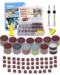 1 Inch Sanding Discs and Drums for Dremel Rotary Tool Accessories, Hook and Loop Sandpaper for Drill Sanding Bits Attachment, Resin Polishing Kit Pads 60-10000 Grit for Wood Metal Craft Making Jewelry