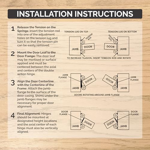 Self Closing Double Action Spring Hinge Saloon Oil Rubbed Bronze 6 Inch - color: Oil Rubbed Bronze, size: 6 Inch