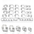 Hose Clamp, 40PCS Fuel Line Clamp, 1/4" to 1-1/8" Radiator Hose Clamps - size: Multi-40PCS