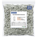 Heat Shrink Butt Connectors, 26-24 AWG Marine Grade Insulated Crimp Wire Connectors, Waterproof Electrical Connectors Butt Splice for Boat Truck Wiring - size: 26-24 AWG (White)