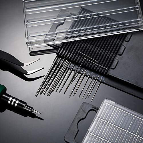 Honoson 40 Pieces Micro Drill Bit Set Small Hss Twist for Precision