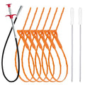 Drain Snake Hair Clog Remover Tool Set - 9 Pack Deep Cleaning Kit | 35.5" 4-Claw Metal Grabber | 25" Flexible Drain Snake | Pipe Brushes, For Sink, Shower, Tub, Toilet, Kitchen, Bathroom, Sewer