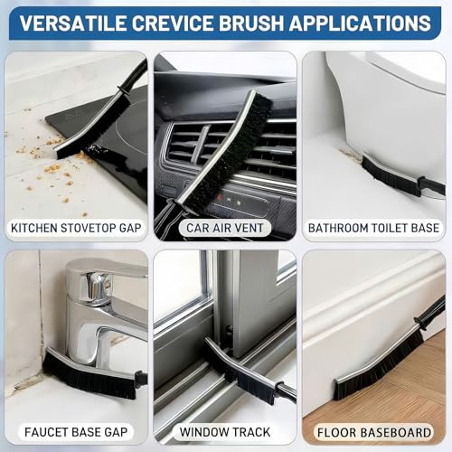 23Pcs Crevice Cleaning Brush Set, Hard Bristle Scrub Brushes Tools for Gaps