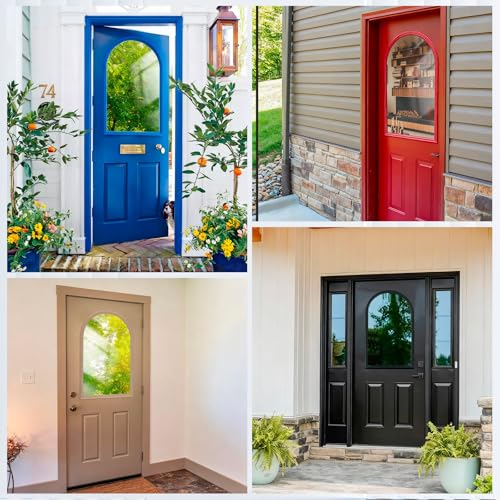 22 x 36 Entry Door Glass Insert with Low-e Glass, 1 Lite Round Top - size: 22 x 36, style: 1 Lite Round Top