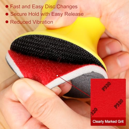 48 Pcs 3 inch Sanding Sponge Disc Set, 2500 Grit Hook and Loop Foam Sanding Pads, Washable Reusable Sandpaper Assortment for Wood, Metal, Auto, Wet Dry Finishing - color: 2500 Grit, size: 3 Inch