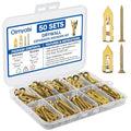 100Pcs Metal Wall Anchors for Drywall, Sheetrock Expansion Anchors & Screws