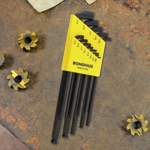 Bondhus 16537 Set of 13 Balldriver Stubby L-wrenches, sizes .050-3/8-Inch