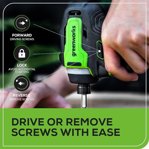 Greenworks 24V Brushless 1950 in./lbs Impact Driver, 1/4-inch Hex Variable Speed, Tool Only - size: Tool Only(1950 in-lbs Impact Driver)