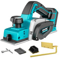 MtiolHig Cordless Planer Compatible with Makita 18V Battery,Tool Only - color: Blue