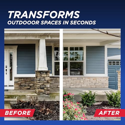 30 Seconds Outdoor Cleaner | Cleans Moss Stains from House, Vinyl Siding, Deck, Patio, Fence - 3 Capped Bottles, 1 Hose End Spray Attachment (64 Fl Oz (Pack of 6) - size: 64 Fl Oz (Pack of 6)
