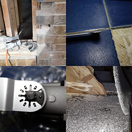 XXGO 4 Pcs Oscillating Multi Tool Diamond Blades for Grout Removal XG3304D - size: 4 Pcs Diamond Flush Cut Blades