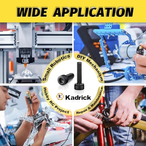 KADRICK 780PCS M3 Screw Kit,Hex Socket Head Cap M3 Bolt 6MM-30MM - size: M3 780Pcs