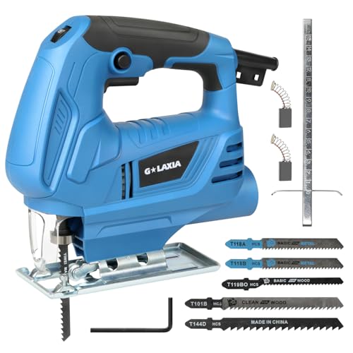 4.5Amp Corded Jig Saw 3000 RPM 6-Speed Wood Cutter Hand Saw