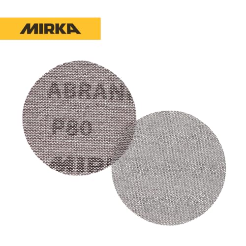 Mirka Abranet Net Grip Disc 3 inch Grit 80 Hook and Loop 50 pcs - size: Grit 80