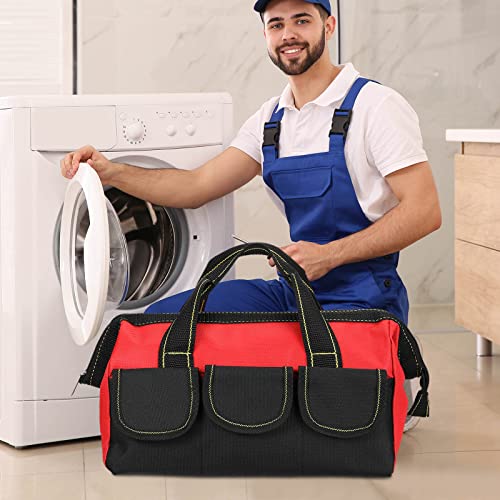Sanwuta 3 Pack 16 Inch Tool Bags, Classic, Blue, Red, Yellow - color: Blue, Red, Yellow, size: 16 Inch, style: Classic