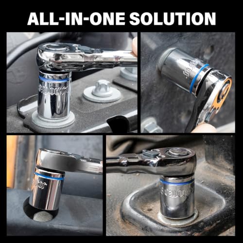 1/4" Drive SAE Master Socket Set, 13-Piece,1/8-5/8" - size: Shallow, style: 13pcs-SAE