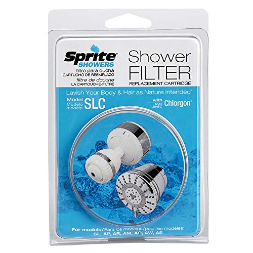 Sprite Shower Filter Replacement Cartridge, Pack of 2 | Slim-Line SLC | Blue | 1 Count per Pack - size: 1 Count (Pack of 2)