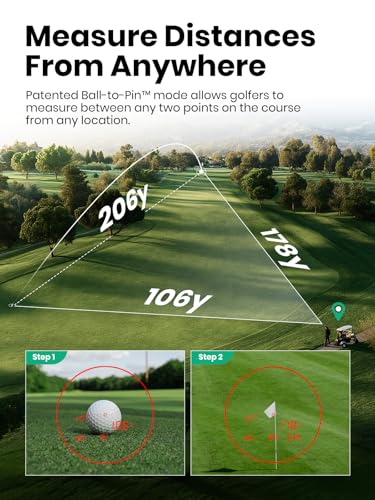 MILESEEY G1 Touchscreen & GPS Rangefinder with 43000+ Built-in Golf Courses