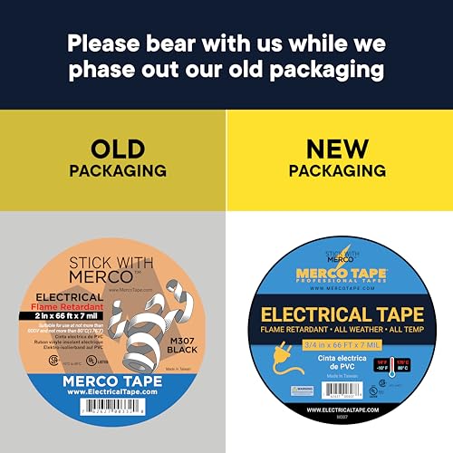 TAPEWELL Black Electric Tape Professional Grade, 3/4 inch x 66ft - 3 Pack - size: Pack of 3