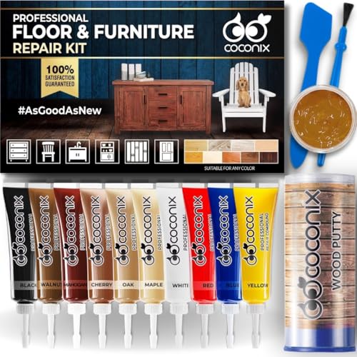 COCONIX Laminate Flooring & Wood Furniture Repair Kit for Scratches & Dents