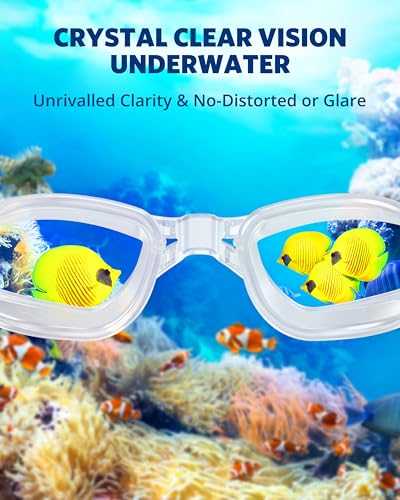 Aegend Swim Goggles, Swimming Goggles No Leaking Full Protect Adult Youth - color: Clear