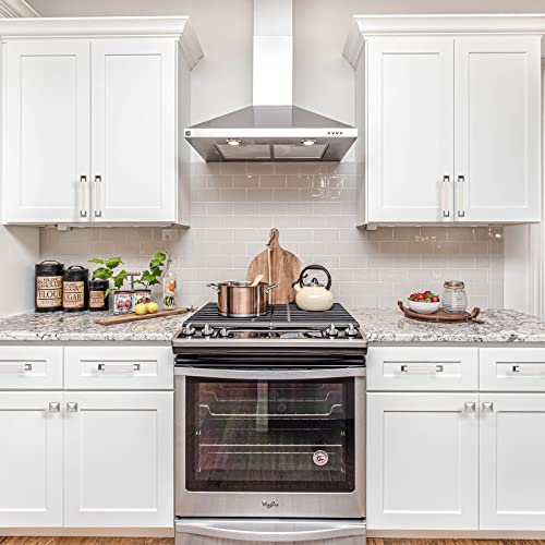 9BUILD 10 Pack Brushed Nickel Cabinet Knobs,Solid Square Drawer Pulls - color: Brushed Satin Nickel, size: 1.2"/30MM