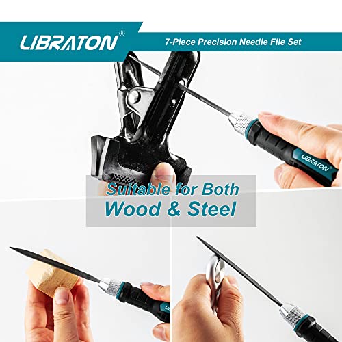 LIBRATON Needle File Set Interchangeable, Small Files, Mini Files - style: Needle File-6PCS