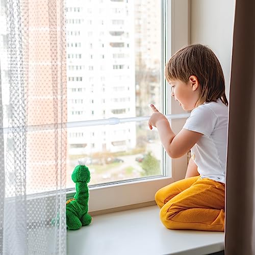 4 Pack Sliding Door Security Bar Window Security Bars Adjustable Sliding Glass Door Lock Safety Bars Window Lock Bar with Rubber Tips 11.8-19.7 Inch Tension Rods Security Stick for Door Bathroom - size: 11.8-19.7 Inches