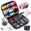 JUNING Sewing Kit with Case Portable Sewing Supplies for Mom Grandma Women Men Teen Girls Boys Home Traveler, Adults, Beginner, Emergency, Contains Thread, Scissors, Needles,Measuring Tape and More - size: B-Threads