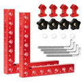 2PCS 90° Corner Clamps Woodworking, Aluminum 5.5" Right Angle Kit - size: 2pcs