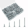 5 Sizes 202pcs Galvanized Wood Screws Assortment Kit,Wood Screws for Drywall,Phillips Drive Self Tapping Dry Wall Screws - size: 5 Kits(202pcs)