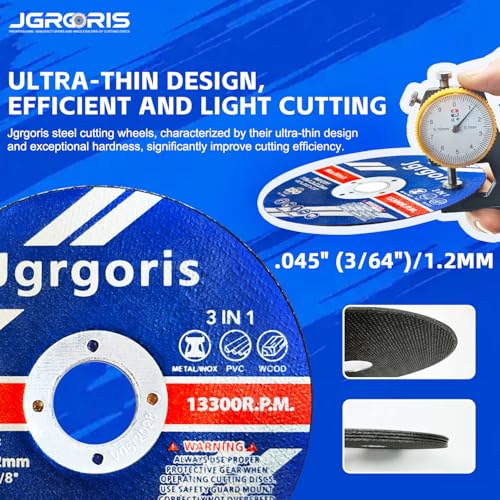 4 1/2 Cut Off Wheel for Metal, Wood, PVC, Angle Grinder Cutting Disc, 27PCS