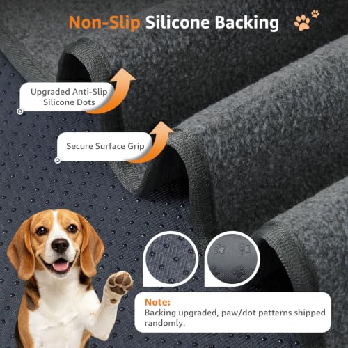 LOOBANI Washable Pee Pads for Dogs, 1 Pack Non-Slip and Leak-Proof,52"x82" - size: 52"*82"(Pack of 1) Gray